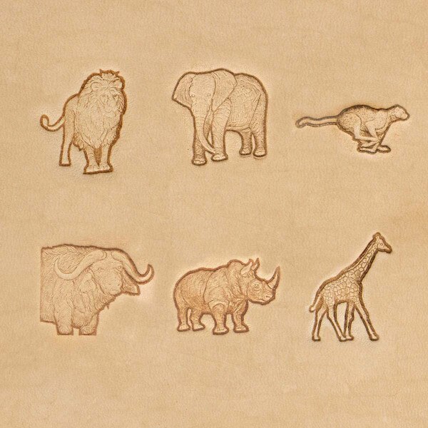 3DAA.Full Set.01.jpg 3D African Animal Stamps Image